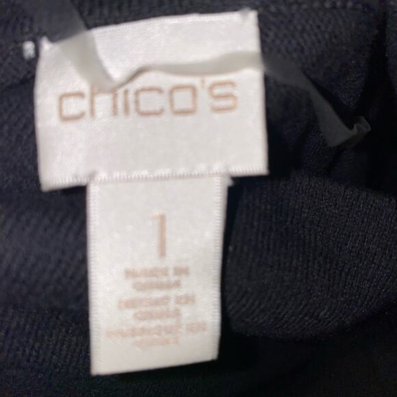 Chico’s Cam Black Cowl Neck Long Sleeve Pullover Sweater Size 1 - Picture 5 of 9